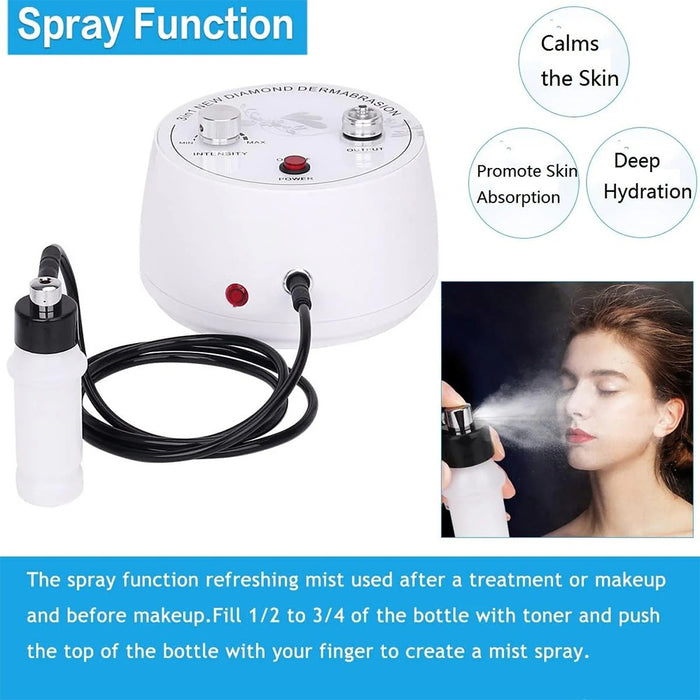 3 in 1 Microdermabrasion Machine Professional Diamond Dermabrasion Facial Devices Homeuse