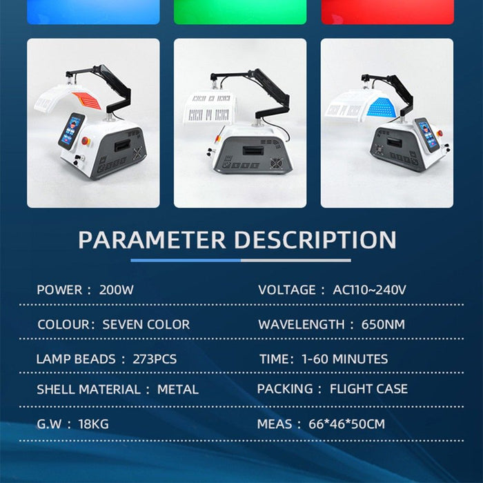 7 Colors PDT Led Light Photon Therapy Machine