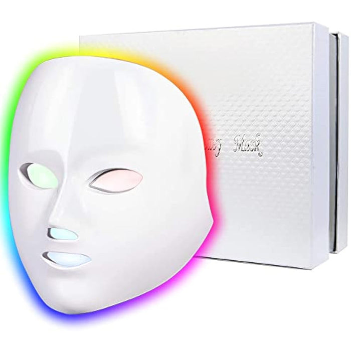 7 Colors Led Face Mask Light Therapy Red Light Therapy for Face Colors LED Facial Skin Care Mask