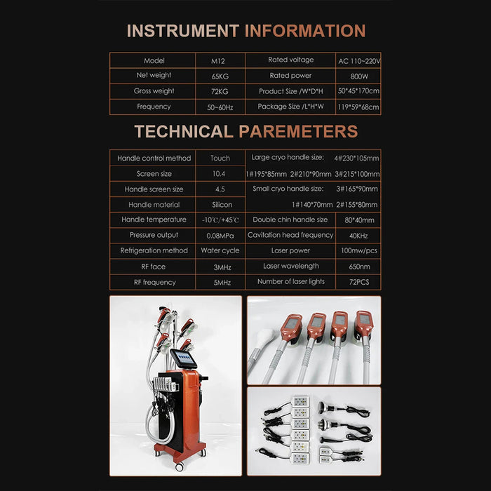 360 Degree Cryolipolysis Fat Removal Double Chin Body Sculpting Cryotherapy Cavitation Lipo Laser Slimming Machine