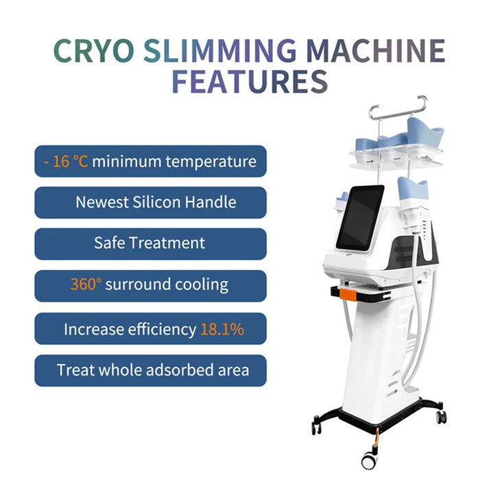 360 Degree 5 Cryo Handles Criolipolisis slimming Beauty Machine Cool Tech Body Sculpting Fat Freezing Machine