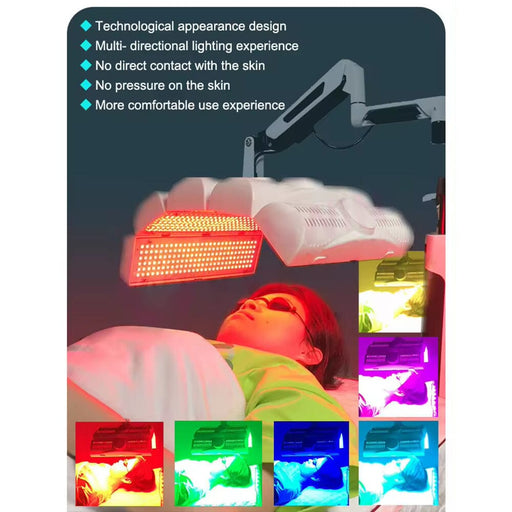 Led PDT Bio Light Therapy Panel Acne Treatment 7 Colors Light Therapy Facial Caring Machine For Face And Body reshapehub 