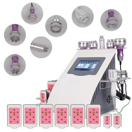 New 9 in 1 40k Vacuum Ultrasound Cavitation 8 Pads Lipolaser Slimming Machine Skin Rejuvenation Spa Anti Cellulite Machine reshapehub 